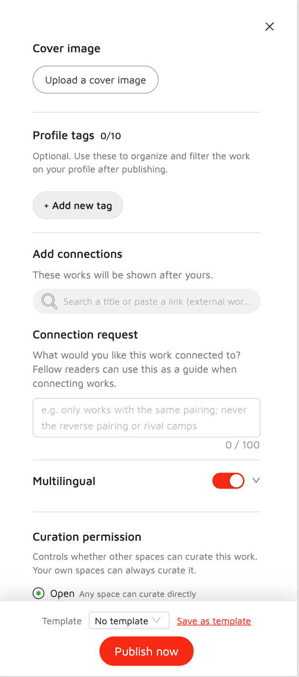 Copus mobile publishing options